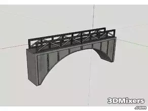  ho scale train bridge v20 free 3d model train model train ho scale bridge