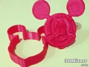  mickey mouse cookie cutter v2 3d model mouse mickey cutter cookie