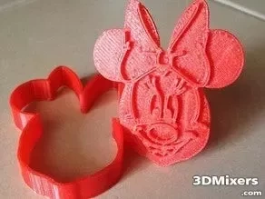  minnie mouse cookie cutter 3d model mouse minnie cookie cutter