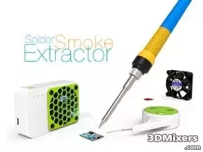  solder smoke extractor design 3d print solder smoke extractor
