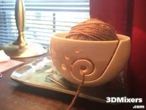  spiral yarn bowl free 3d