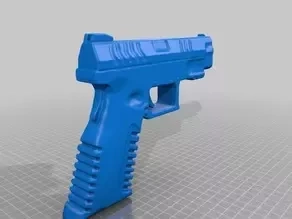  springfield xdm replica 3d model printing xds xdm springfield pistol model handgun gun fake gun 9mm