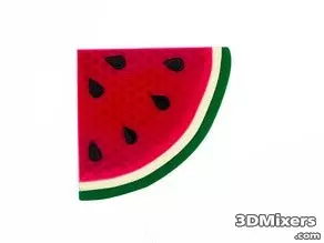  watermelon slice cool 3d