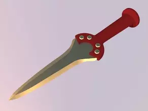 bronze age knife 3d model
