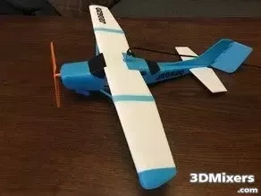 cessna 206 celling tethered airplane 3d aircraft airplane cessna cessna 206 diy model aircraft plane tethered toy airplane