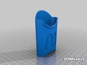 friesbox 3d print toothpick holder french fries