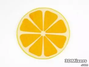 grapefruit slice 3d model