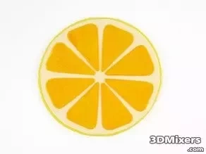 grapefruit slice 3d model print yellow slice orange grapefruit fruit slices fruit citrus