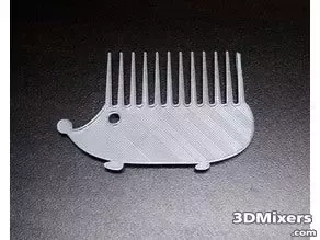 hedgehog comb 3d model  simple  porcupine nate create hedgehog hair gift easy comb animal
