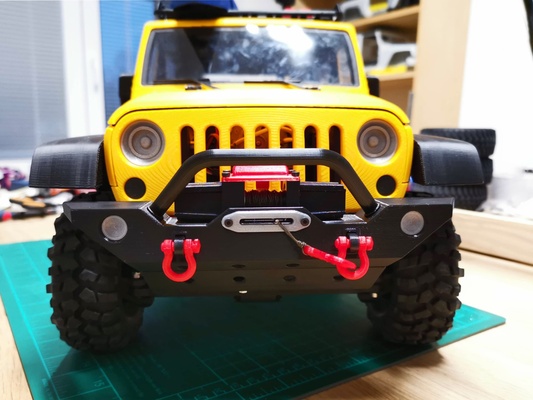 bumpers type a winch accessory model 1 2 6 - 3dsetscom accessories rancher 4x4 car vehicle 3d print model - Mito3D