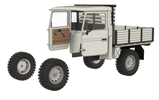 recoger potenciar modelo 9 10 3dsets com accesorios bambú 4x4 coche vehiculo vehículo 3d print model - Mito3D