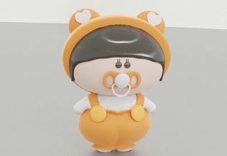 baby ours bébé enfant jouet statue mignonne figuré figurine cadeau fantaisie impression imprimable mixeur zbrush jeux jouets 3d print model - Mito3D