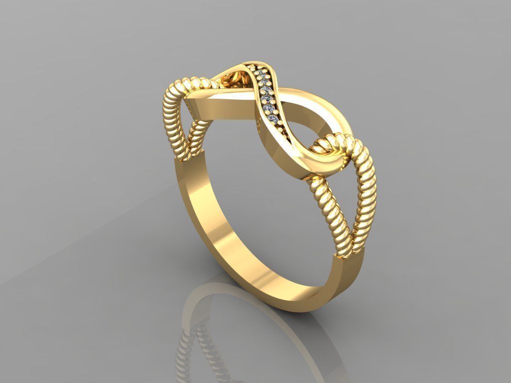 - bague en diamant femmes de l'anneau or elmas les pierres précieuses bijoux la mode conception d'argent luxe élégant shining le art collier gem boucle d'oreille pendentif anneaux 3D print model - Mito3D