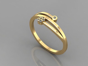 - anello di diamanti donne oro elmas gemme gioielli moda il design argento lusso elegante lucente diamante art la collana gemma orecchino ciondolo anelli 3d print model - Mito3D