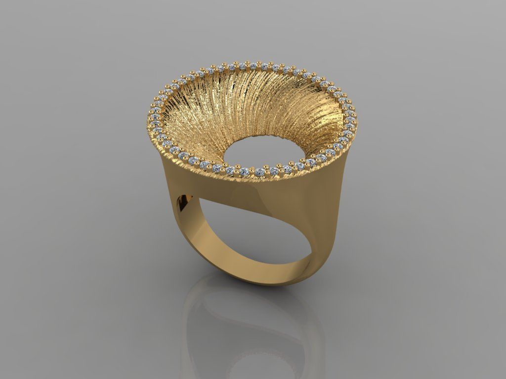 diamante squillare donne oro gemme gioielleria moda design argento lusso elegante splendente arte collana gemma orecchino pendente anelli 3D print model - Mito3D