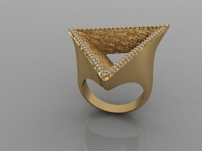 - diamond ring women gold elmas gems jewelry fashion design silver luxury elegant shining art necklace gem earring pendant rings 3d print model - Mito3D