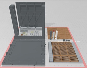 mhb02c mecha hangar defne 02 özelleştirilebilir gunpla modeller askı temel oyuncaklar bilimkurgu tamir etmek gundam robot oyunlar hobi kendin yap bilim fi 3d yazdır uzay aracı 3d print model - Mito3D