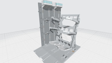 mhb04c Mecha hangar Defne 04 özelleştirilebilir genişletmeler gundam gunpla robot temel tamir etmek oyuncak bilimkurgu bilim fi hobi kendin yap 3d print model - Mito3D