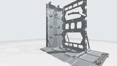 mhb04f2 mecha hangar baía 04 fixação mg gundam gunpla robô base reparar brinquedo scifi sci fi passatempo faça espaço nave espacial 3d print model - Mito3D