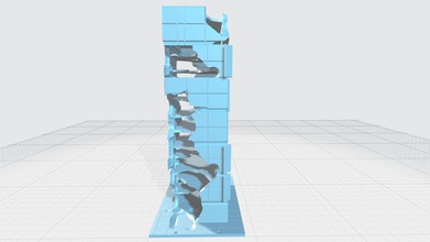 mhb05c mecha sci fi Torre conseguenze modello scena personalizzabile scifi spazio robot gundam gunpla trasformare giocattolo passatempo battaglia edificio Fai esplose 3d print model - Mito3D