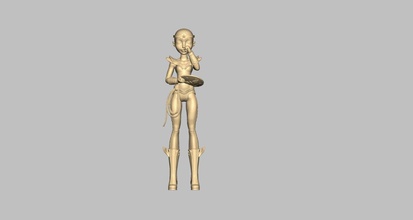 00025 progettato per la stampa 3d art carattere statua corpo cartone animato manga scultura donna ragazza bella giocattolo figura il giapponese sexy avengers fumetti giappone al seno sculture 3d print model - Mito3D