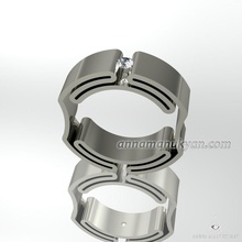 0004model - ring gioielli anello diamante oro anelli di diamanti 3d print model - Mito3D