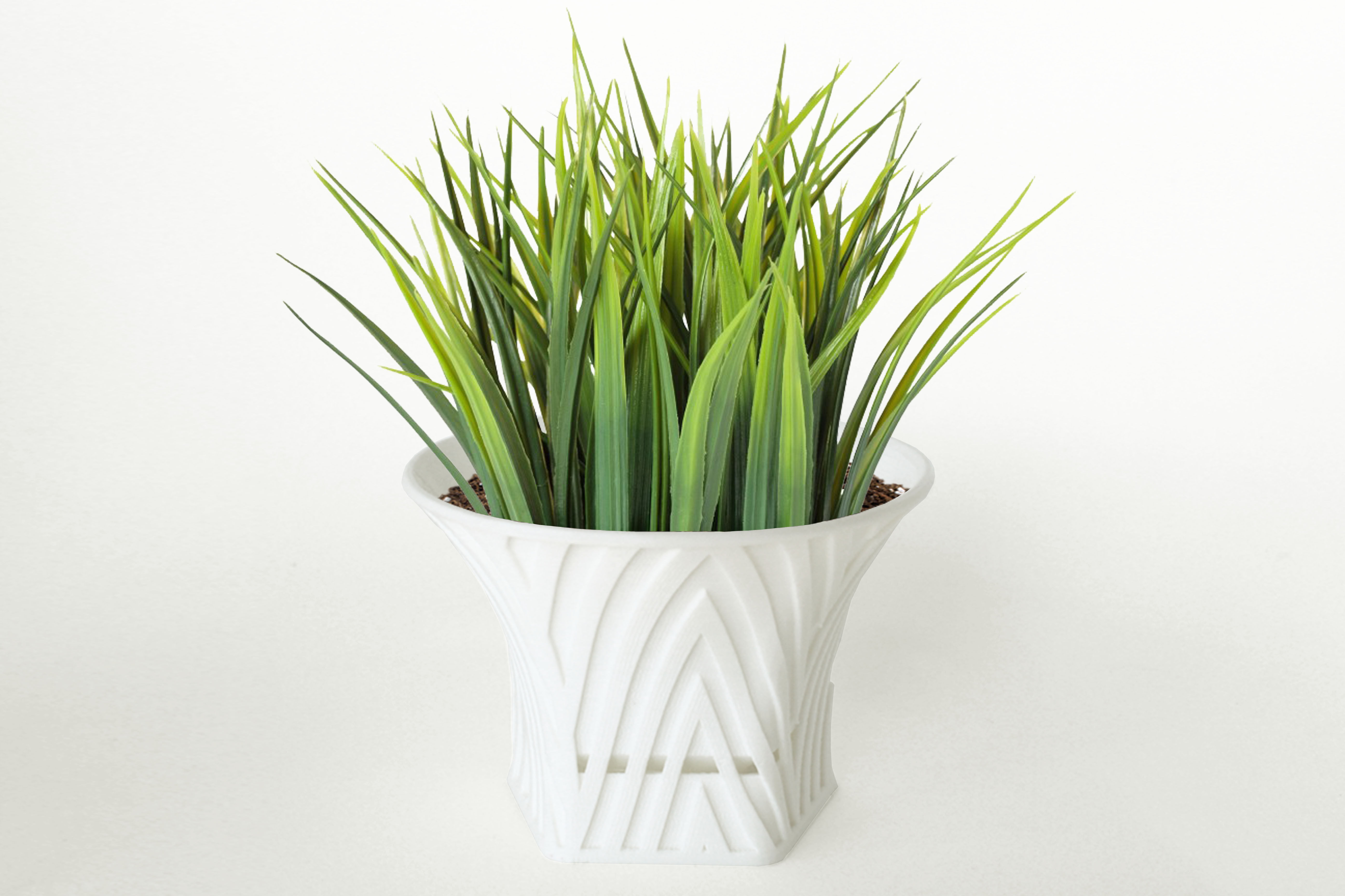 003d - planter morph mountain pattern house pot plant potted growth flowerpot accessories decor 3D print model - Mito3D