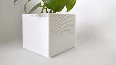 003f - seminatrice medio cuboide modello casa platner la pianta le radici aerazione pot crescere accessori 3d print model - Mito3D