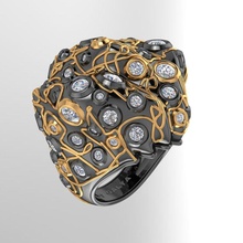 0054 anel a tecnologia o design isolado área de trabalho moda branco pc jóias anéis 3d print model - Mito3D