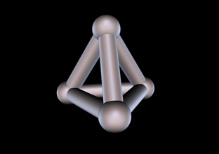 005 mathart - platonic solids tetrahedron 02 10 cm science solid polyhedron math 3d print model - Mito3D