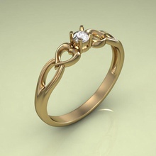 005 anneau bijoux stl obj 3dm de l'anneau d'impression or d'argent la cnc le prototypage imprimable gem 3d conception les anneaux 3d print model - Mito3D