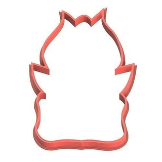 0060 blooming flower cookie cutter cooky house 3dprinting biscuit biscuits cookiecutter dining fondant ginger gingerbread household keyhole kitchen kitchenware pastry printable 3d print model - Mito3D