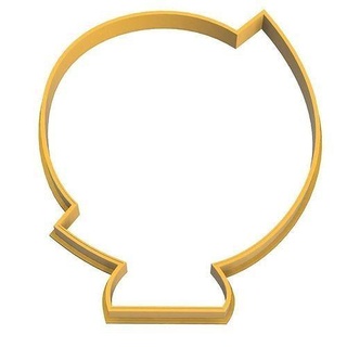 0063 globe number 2 cookie cutter cooky house 3dprinting biscuit biscuits cookiecutter dining fondant ginger gingerbread household keyhole kitchen kitchenware pastry printable 3d print model - Mito3D