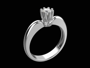 008 Fidanzamento squillare 025ct gioielleria stampabile gioiello diamante oro brillante moda gemma bellezza nozze diamant anelli 3d print model - Mito3D