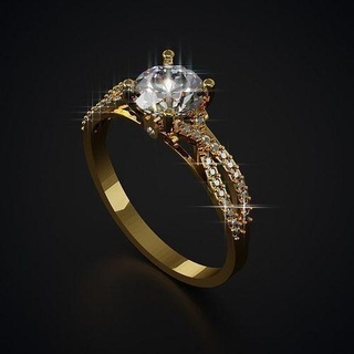 010 fluxo anel anel joalheria ouro moda anel imprimível lindo leve diamante anel prata barato argolas 3d print model - Mito3D