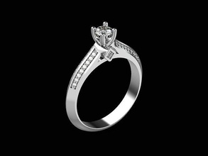 012 Fidanzamento squillare 025ct gioielleria stampabile gioiello diamante oro brillante moda gemma bellezza nozze diamant anelli 3d print model - Mito3D