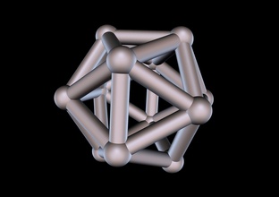 014 mathart platônico sólidos icosaedro 02 10 cm matemática poliedro ciência 3d print model - Mito3D
