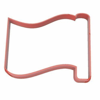 0150 small flag cookie cutter cooky house 3dprinting biscuit biscuits cookiecutter dining fondant ginger gingerbread household keyhole kitchen kitchenware pastry printable ender3 3d print model - Mito3D