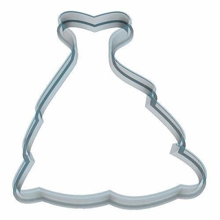 0164 dresses cookie cutter cooky house 3dprinting biscuit biscuits cookiecutter dining fondant ginger gingerbread household keyhole kitchen kitchenware pastry printable ender3 3d print model - Mito3D