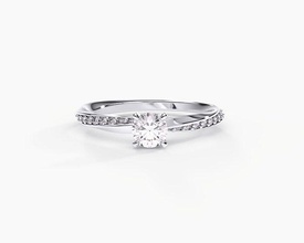 016 engagement bague bijoux imprimable diamant mariage gemme brillant or argent bijou sterling platine blanc anneaux 3d print model - Mito3D