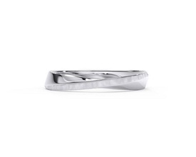 017 Casamento homens anel platina prata imprimível menring noivado joalheria argolas 3d print model - Mito3D