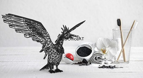 022 fearow pokemon wiremon figure 3d printing wire art resin home decor collector fan gift unique design template assembly sculptures 3d print model - Mito3D