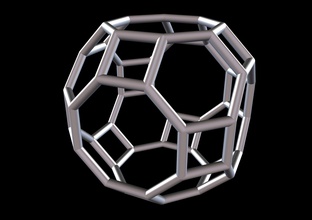 022 mathart-archimedean solids-great rhombicuboctahedron 01-10cm science mathart archimedean solids great math 3d print model - Mito3D
