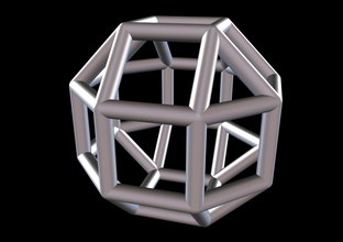031 mathart archimedean solids small rombicuboctaedro 01 10cm mathart arquimediano sólidos pequeno ciência matemática 3d print model - Mito3D