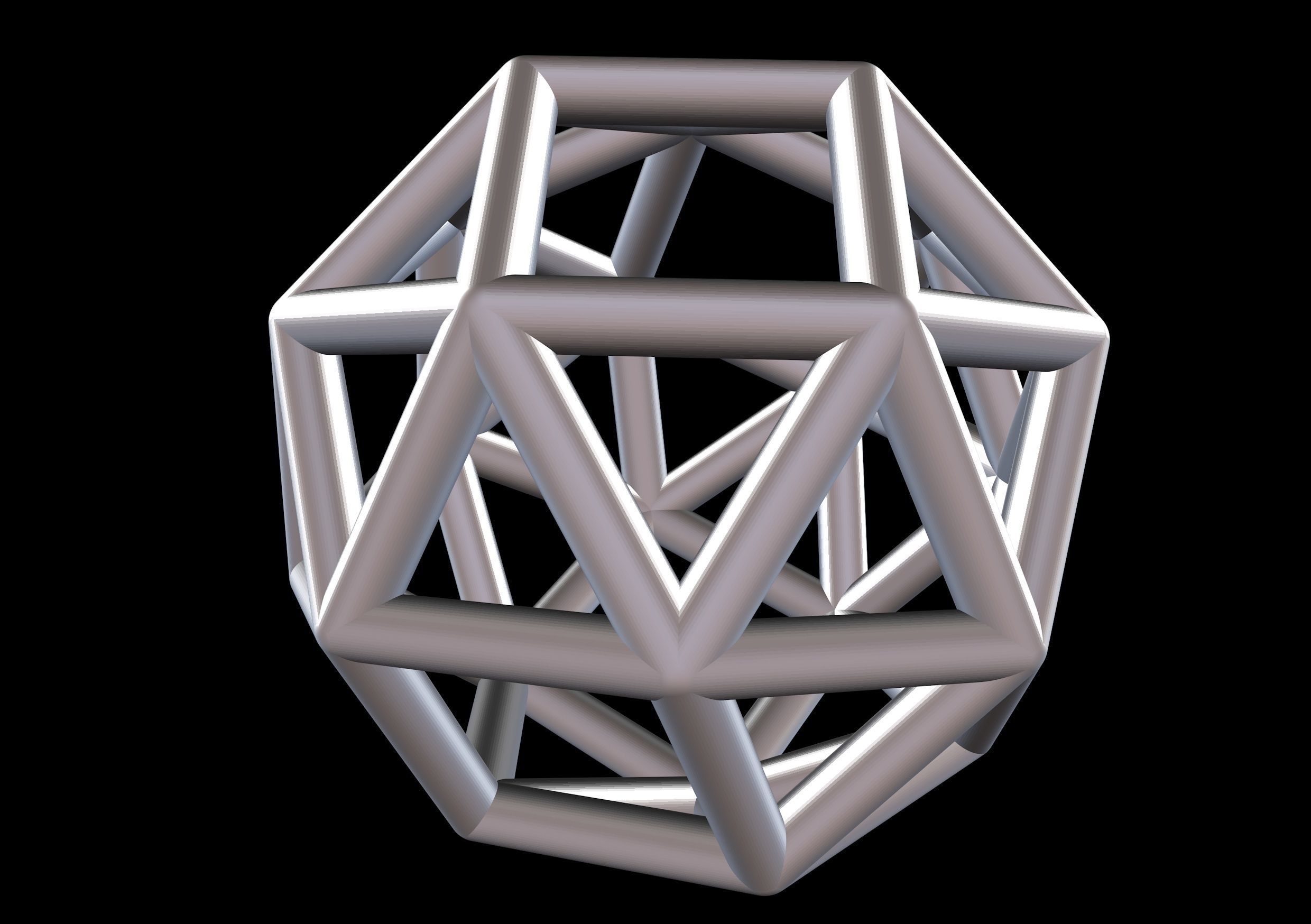 034 mathart - archimedean solids snub cube 01 10 cm sciene science 3D print model - Mito3D