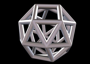 034 mathart - archimedean solids snub cube 01 10 cm sciene science 3d print model - Mito3D