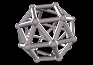 035 mathart - sólidos de arquimedes cubo snub 02 10 cm ciência sciene afronta matemática 3d print model - Mito3D