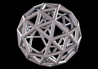 037 mathart - archimedean solids snub dodecahedron 01 10 cm sciene science math 3d print model - Mito3D