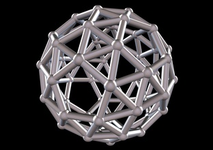 038 mathart - archimedean solids snub dodecahedron 02 10 cm science math 3d print model - Mito3D