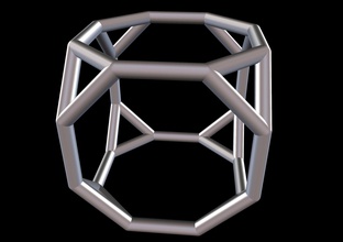 040 mathart - archimedean solids truncated cube 01 10 cm science math 3d print model - Mito3D